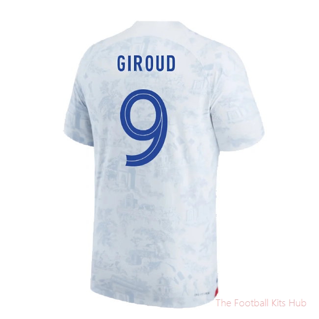 2022-2023 France Match ADV Dri-Fit Away Shirt (Giroud 9)-unisoccer store